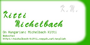 kitti michelbach business card